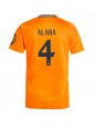 Real Madrid David Alaba #4 Venkovní Dres 2024-25 Krátký Rukáv